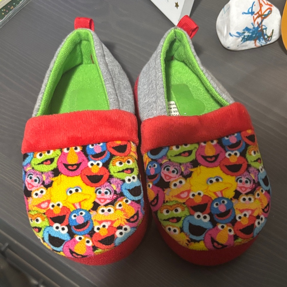 Colorful Sesame Street Slippers